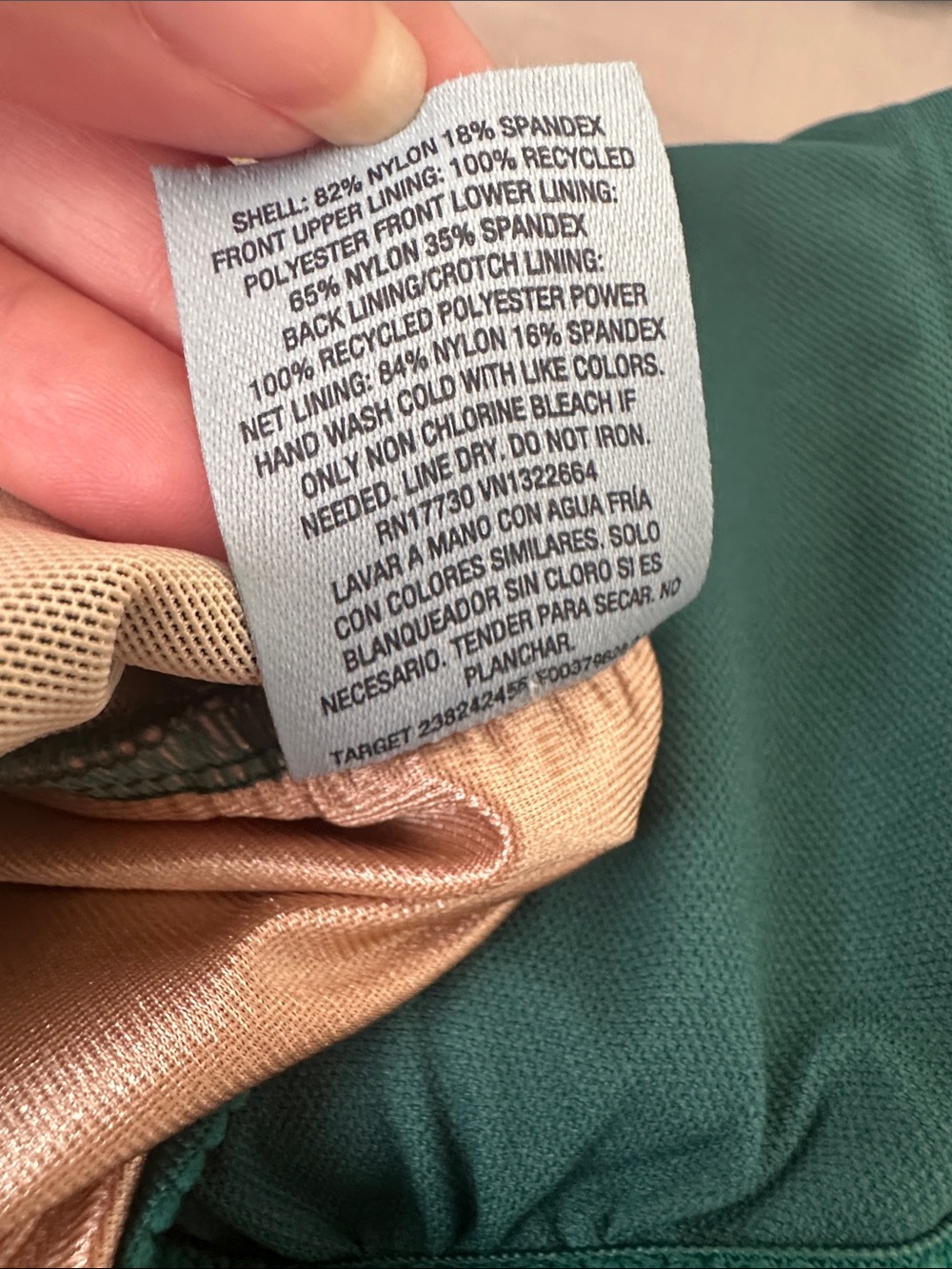 NWOT Size Large (12-14) Shade & Shore Teal Green One-Piece Swimsuit - Picture 6 of 6